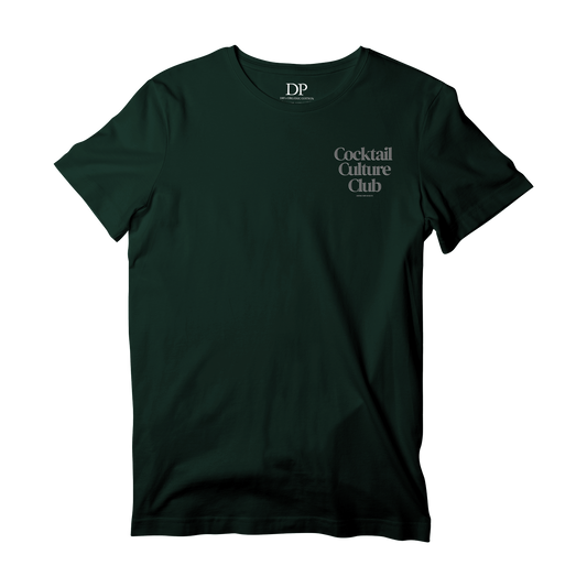 Camiseta Fresca De Lujo Verde Oscuro “Martini — Summer Indulgence”