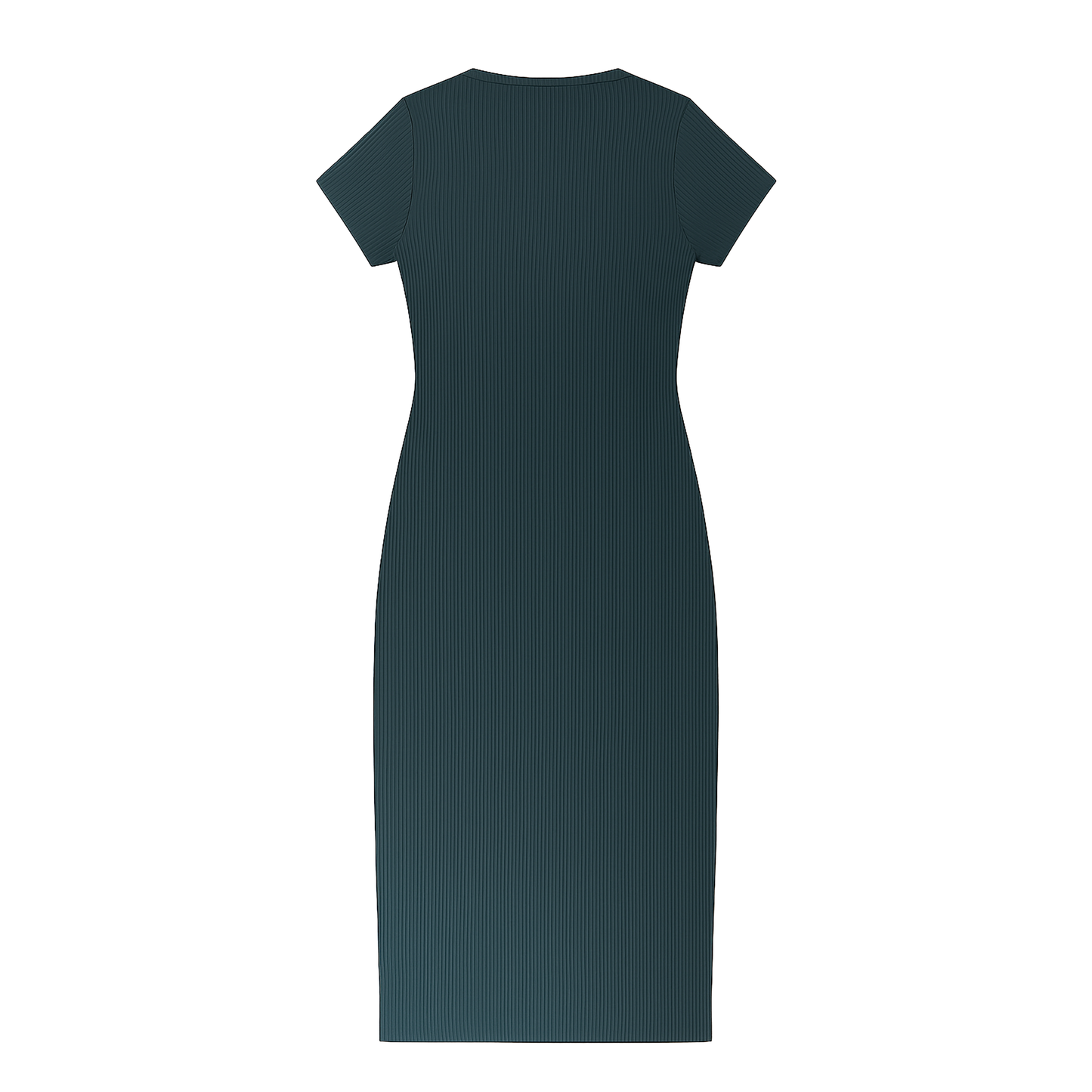 VESTIDO RIB VERDE PANTERA