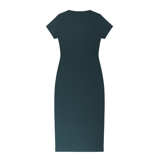 VESTIDO RIB VERDE SERPIENTE