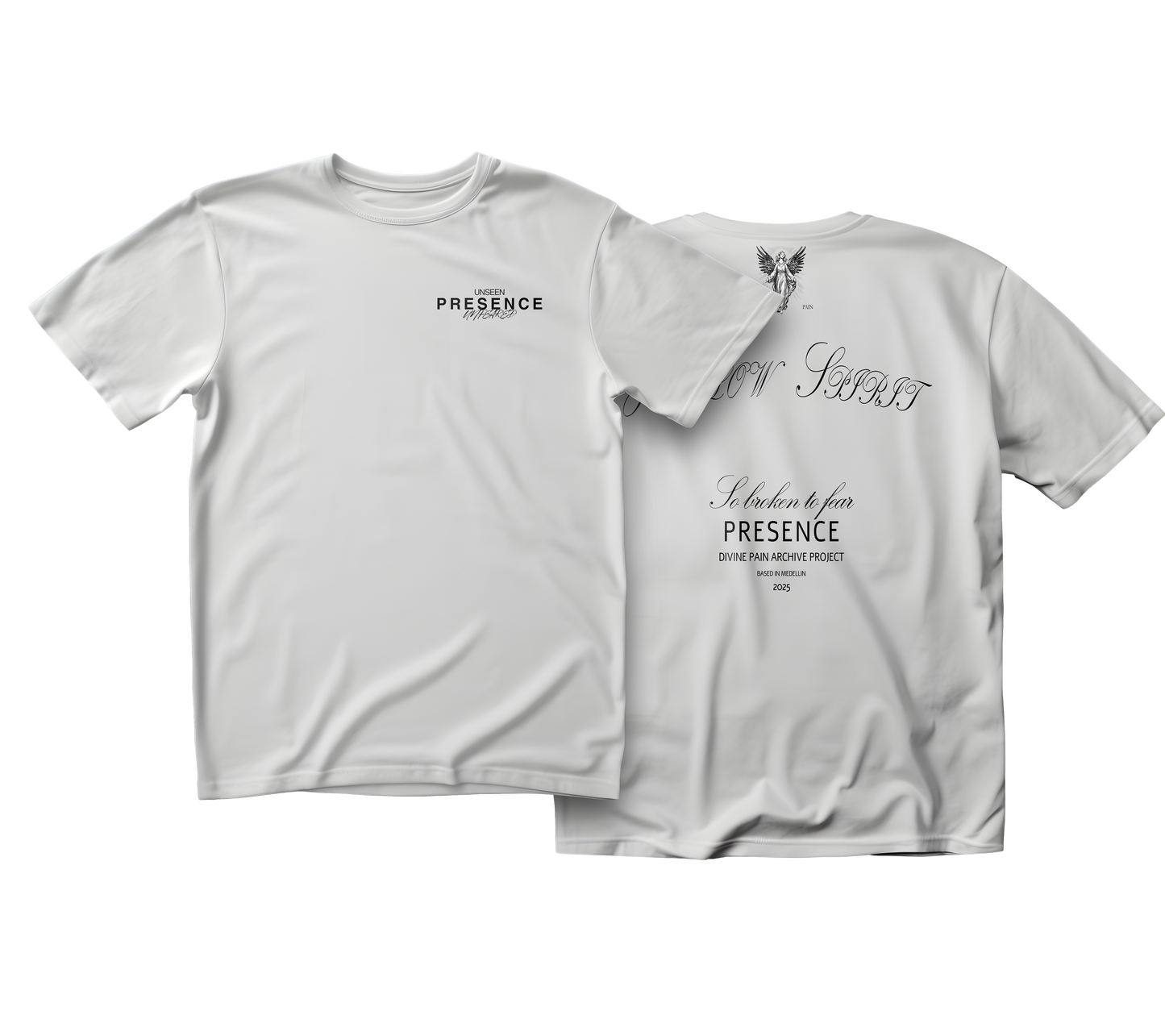 CAMISETA PESADA BLANCO "HOLLOW SPIRIT"