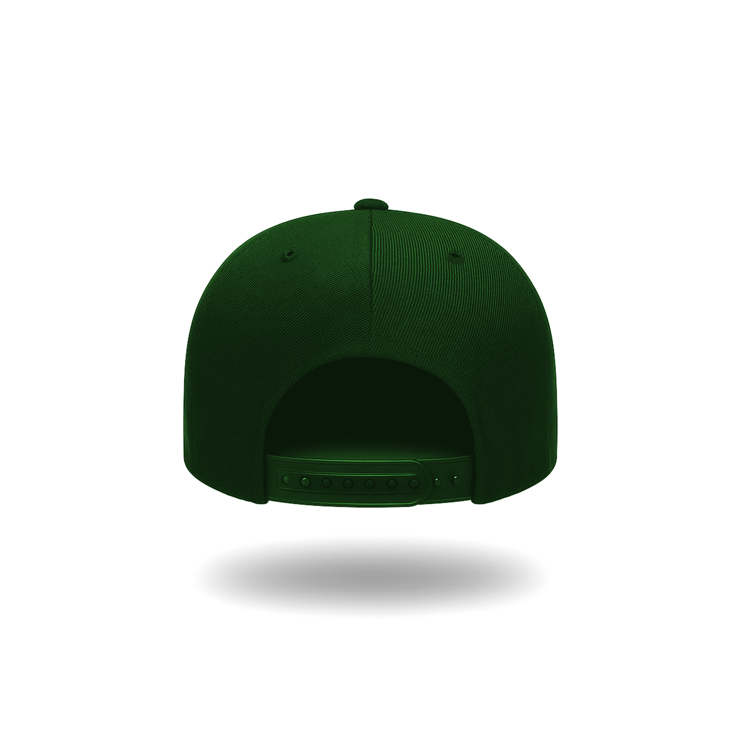 GORRA PLANA VERDE BORDADO TIPOGRAFIA "DP"