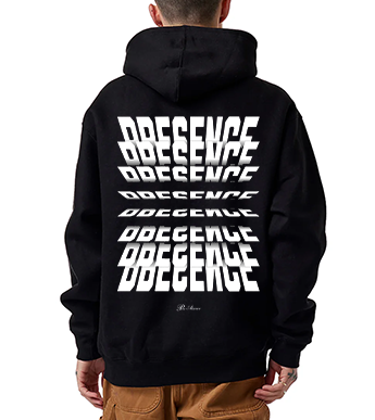 "PRESENCE" BLACK LUXURY SWEATSHIRT
