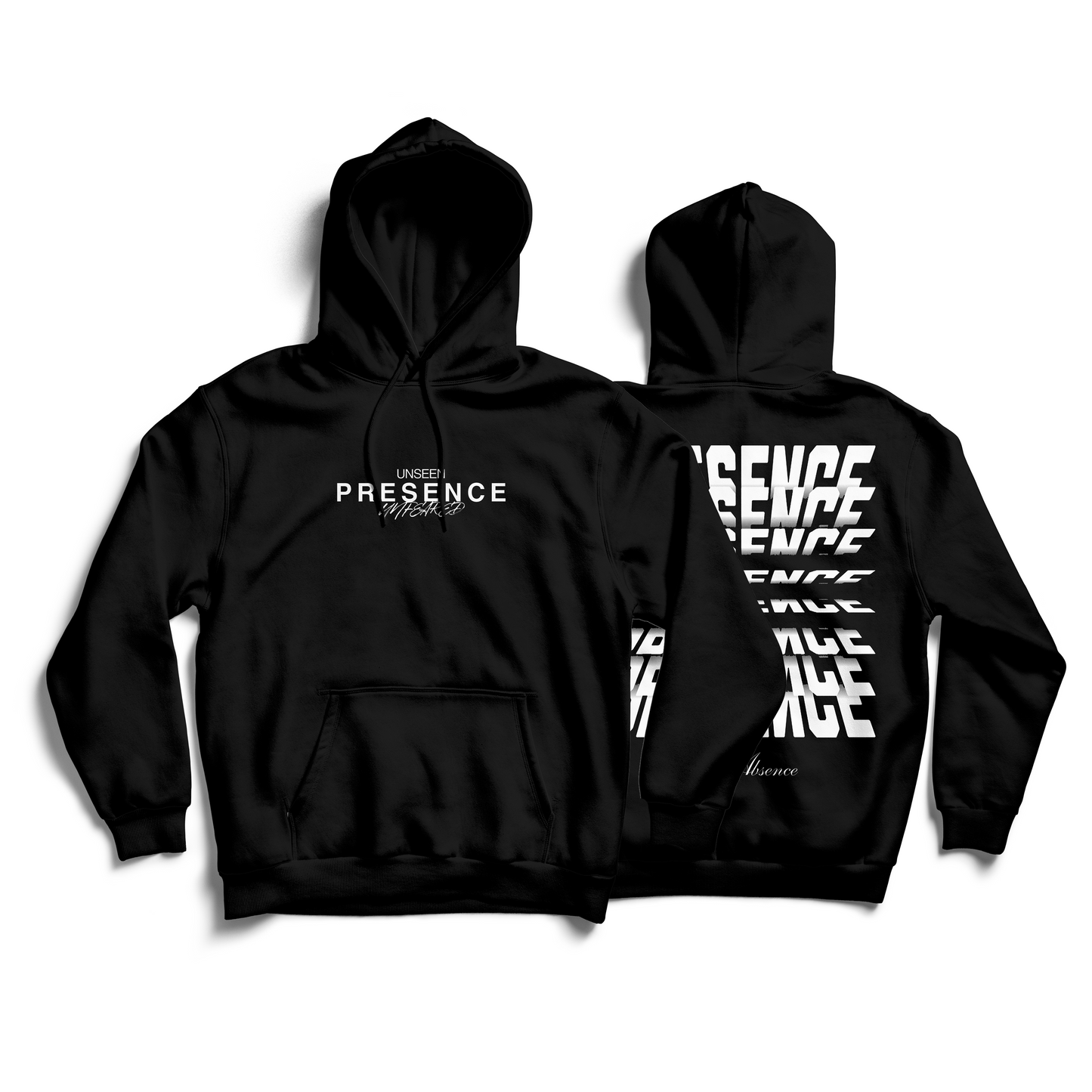 "PRESENCE" BLACK LUXURY SWEATSHIRT