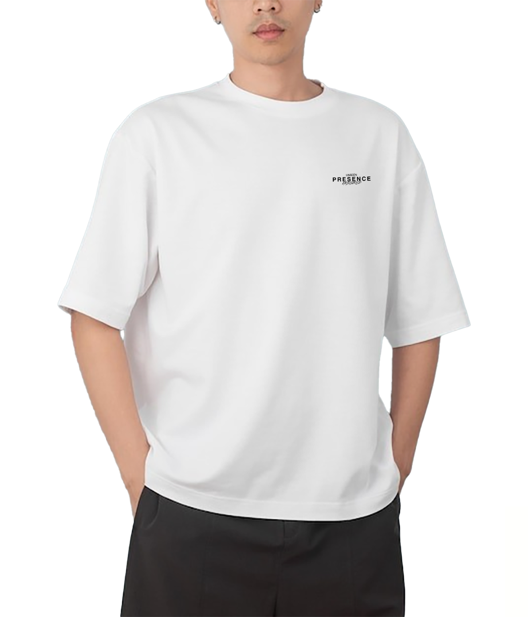 CAMISETA PESADA BLANCO "Learn To Hear Silence"