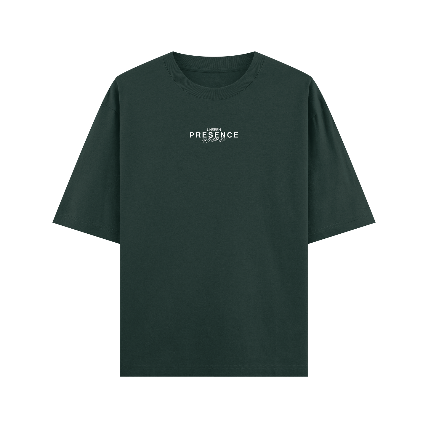 CAMISETA OVERSIZE VERDE "Too Heavy to Be Broken"