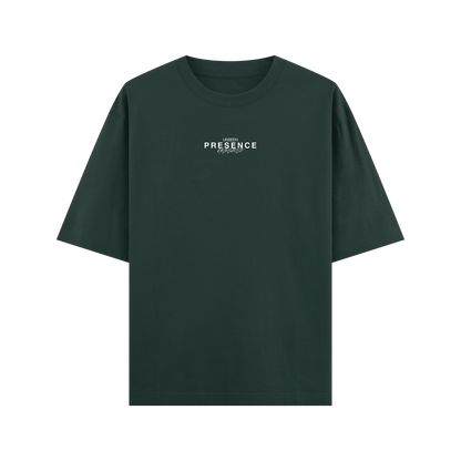 CAMISETA OVERSIZE VERDE "Too Heavy to Be Broken"