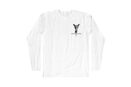 CAMISETA MANGA LARGA BLANCA "Divine Pain Lines"