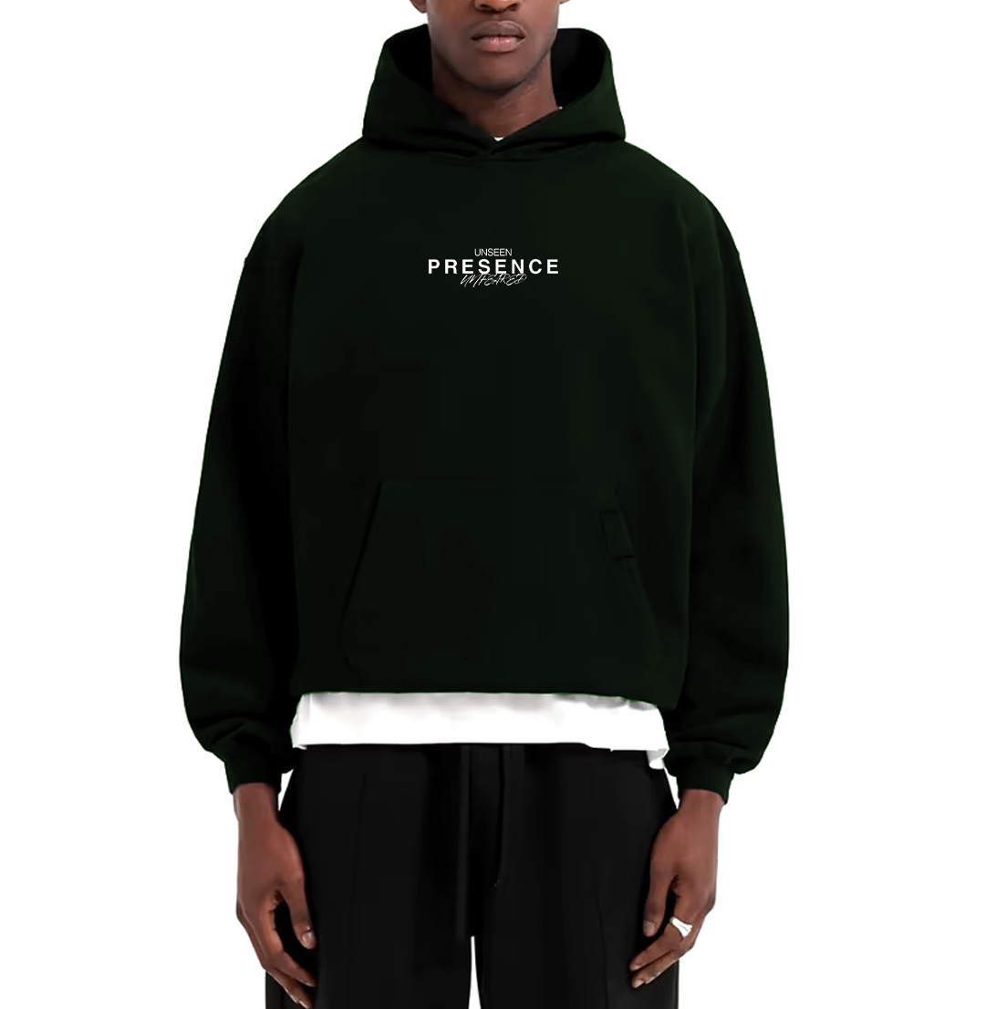 "PRESENCE" GREEN LUXURY SWEATSHIRT