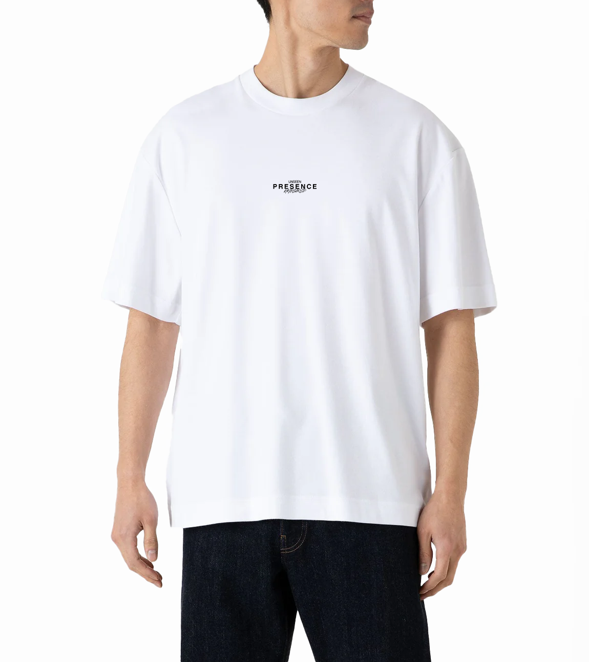 OVERSIZED WHITE T-SHIRT "Too Heavy to Be Broken"