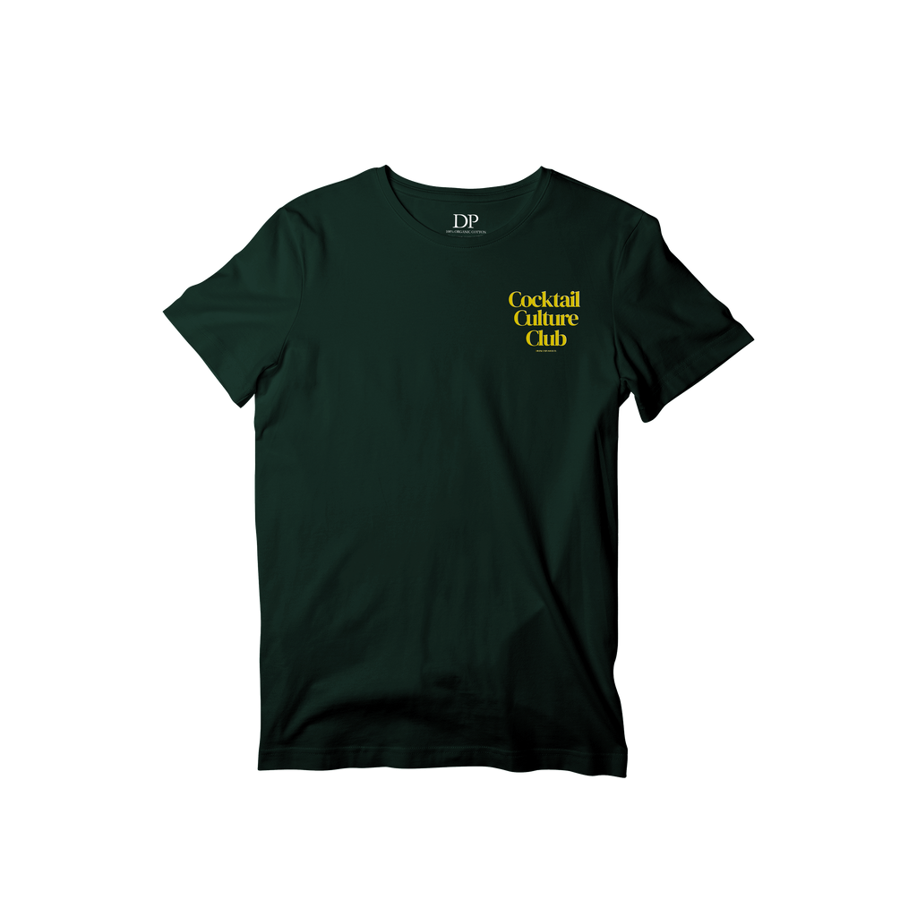 Camiseta Fresca De Lujo Verde Oscuro “Collins — Summer Indulgence”