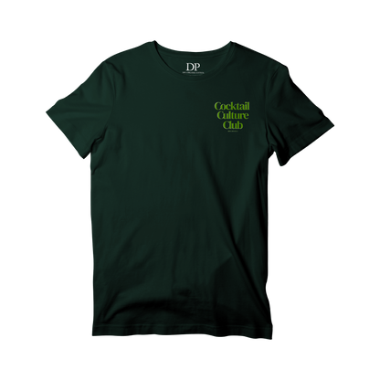 Camiseta Fresca De Lujo Verde Oscuro “Margarita — Summer Indulgence”