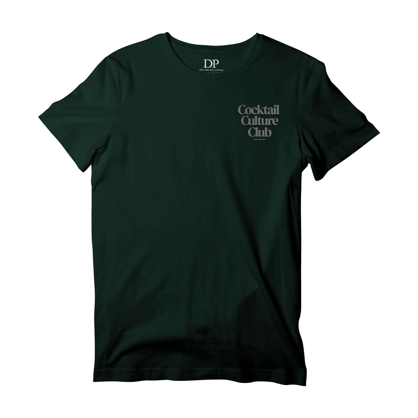 Camiseta Fresca De Lujo Verde Oscuro “Martini — Summer Indulgence”