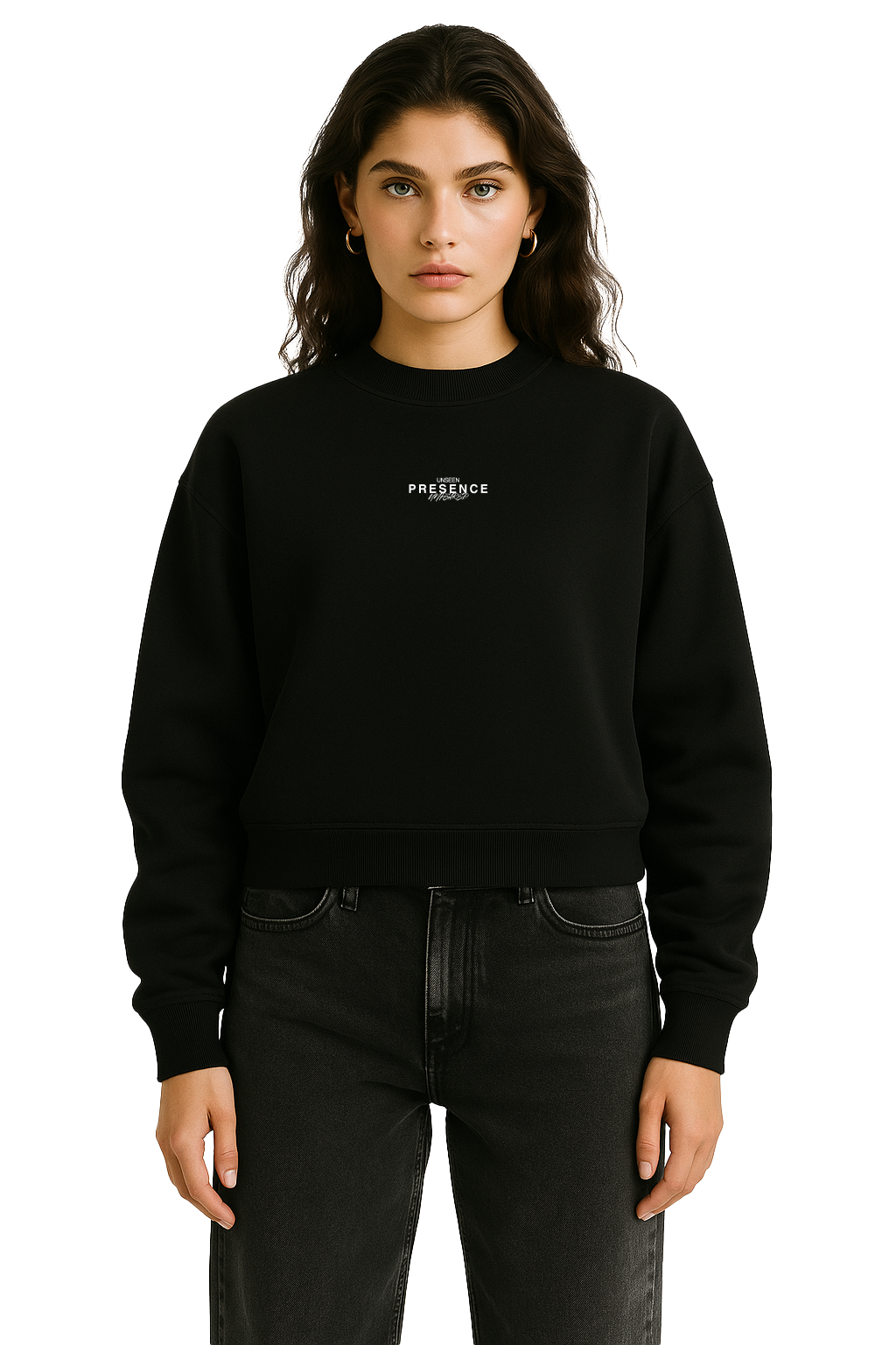 HOODIE DE LUJO NEGRO "HOLLOW SPIRIT"