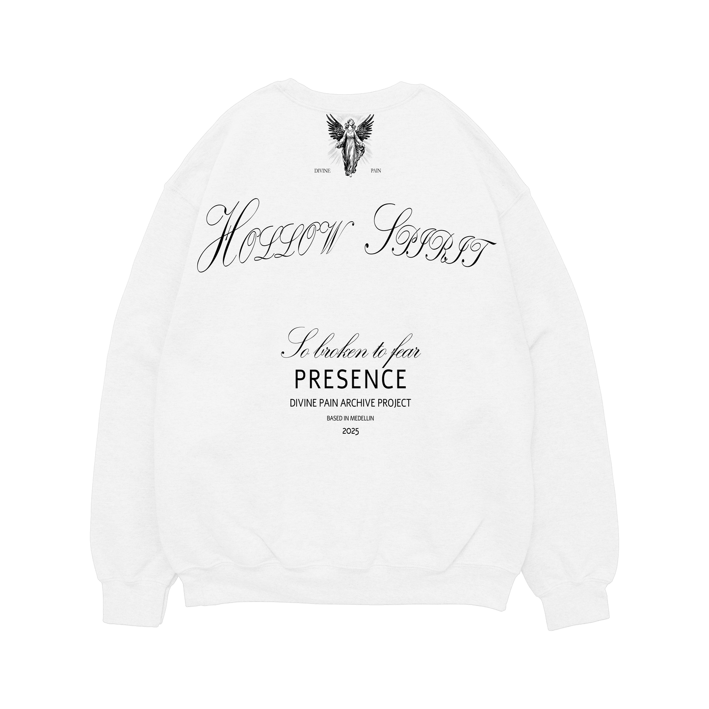 LUXURY WHITE "HOLLOW SPIRIT" HOODIE