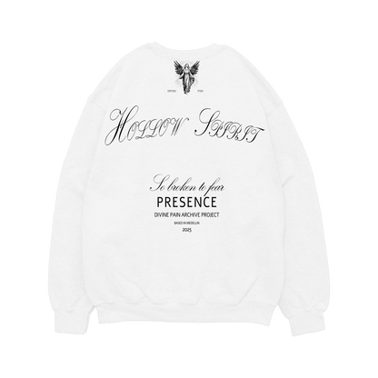 LUXURY WHITE "HOLLOW SPIRIT" HOODIE