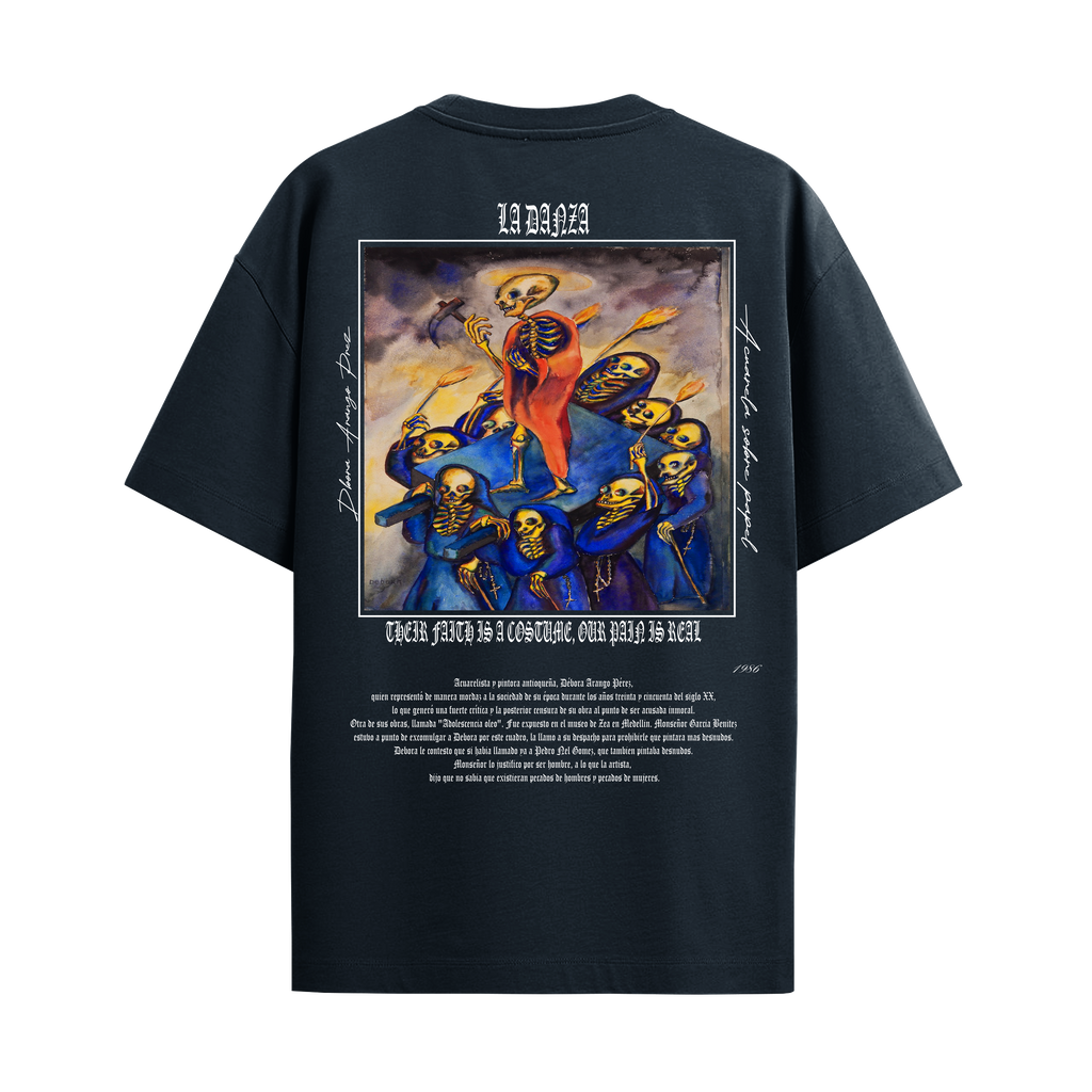 Camiseta Oversize Azul "La Danza"