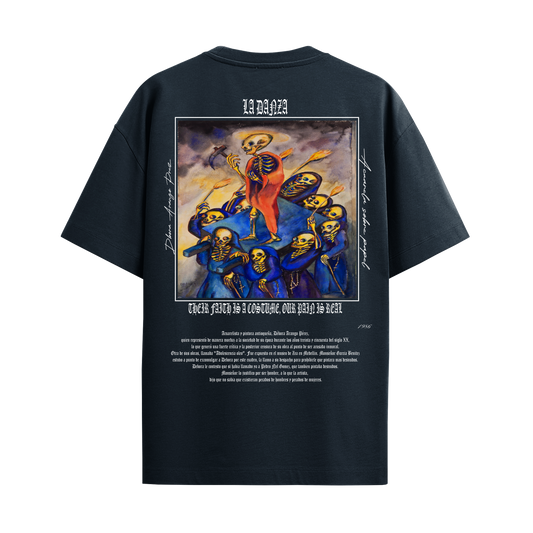 Camiseta Oversize Azul "La Danza"