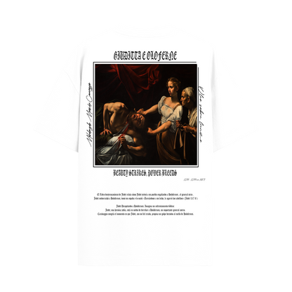 Camiseta Oversize Blanco "Giuditta e Oloferne"