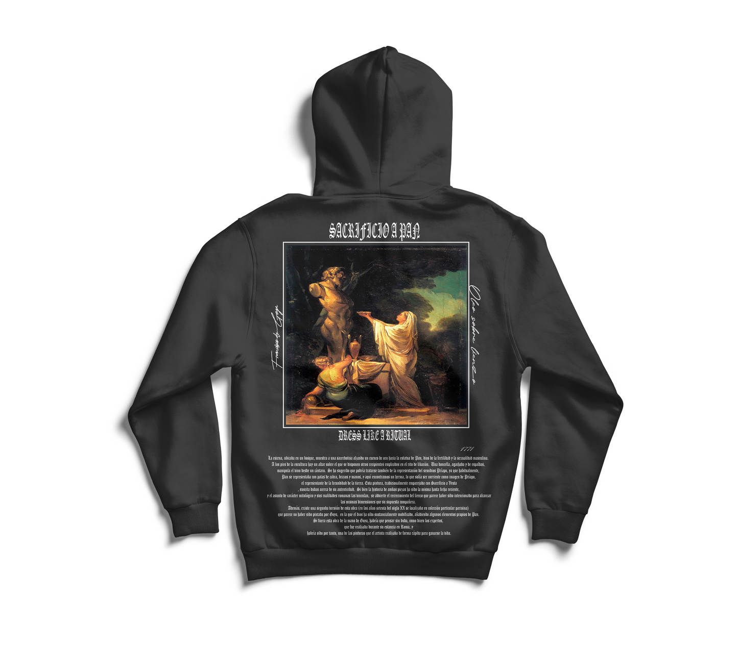 Buzo Negro "Sacrificio a Pan"