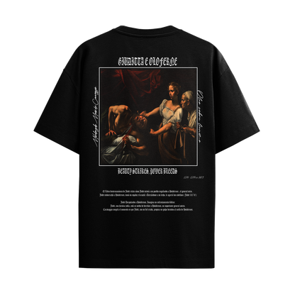 Camiseta Oversize Negro "Giuditta e Oloferne"