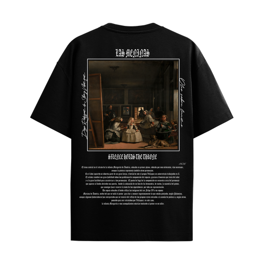 Camiseta Oversize Negro "Las Meninas"