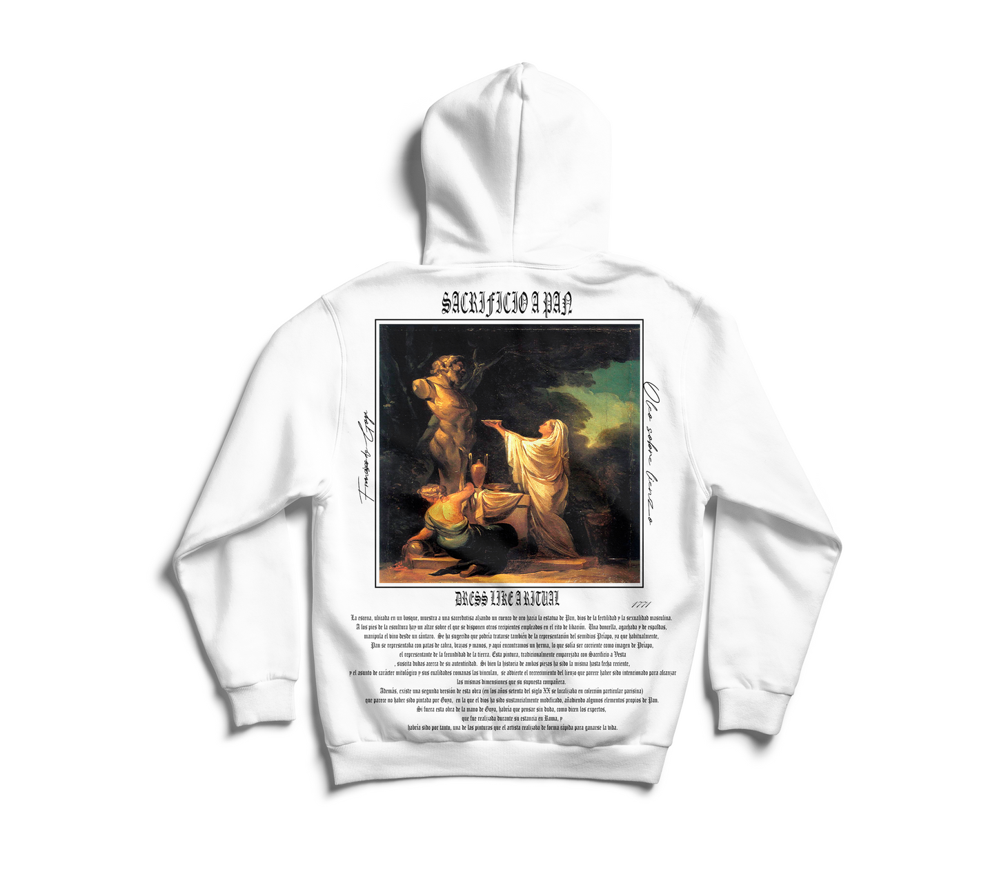 Buzo Blanco "Sacrificio a Pan"