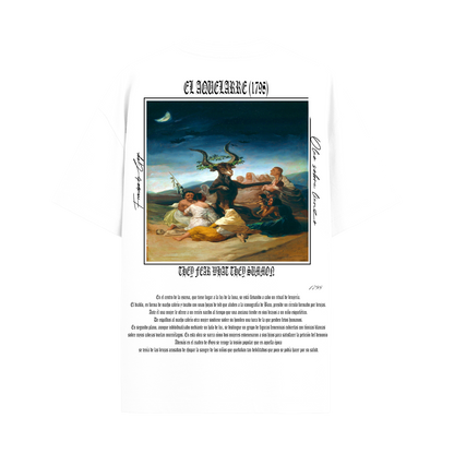 Camiseta Oversize Blanco "AQUELALRRE"
