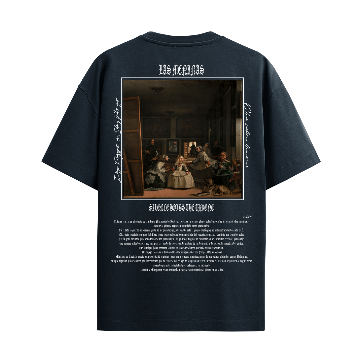 Camiseta Oversize Azul "Las Meninas