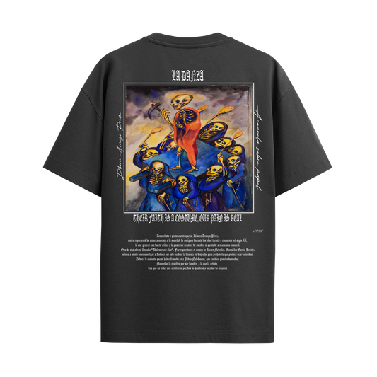 Camiseta Oversize Negro "La Danza"