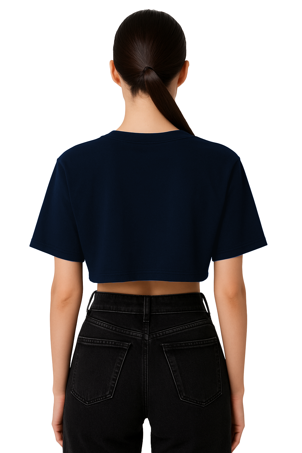 BLUE "HOLLOW SPIRIT" CROP-TOP