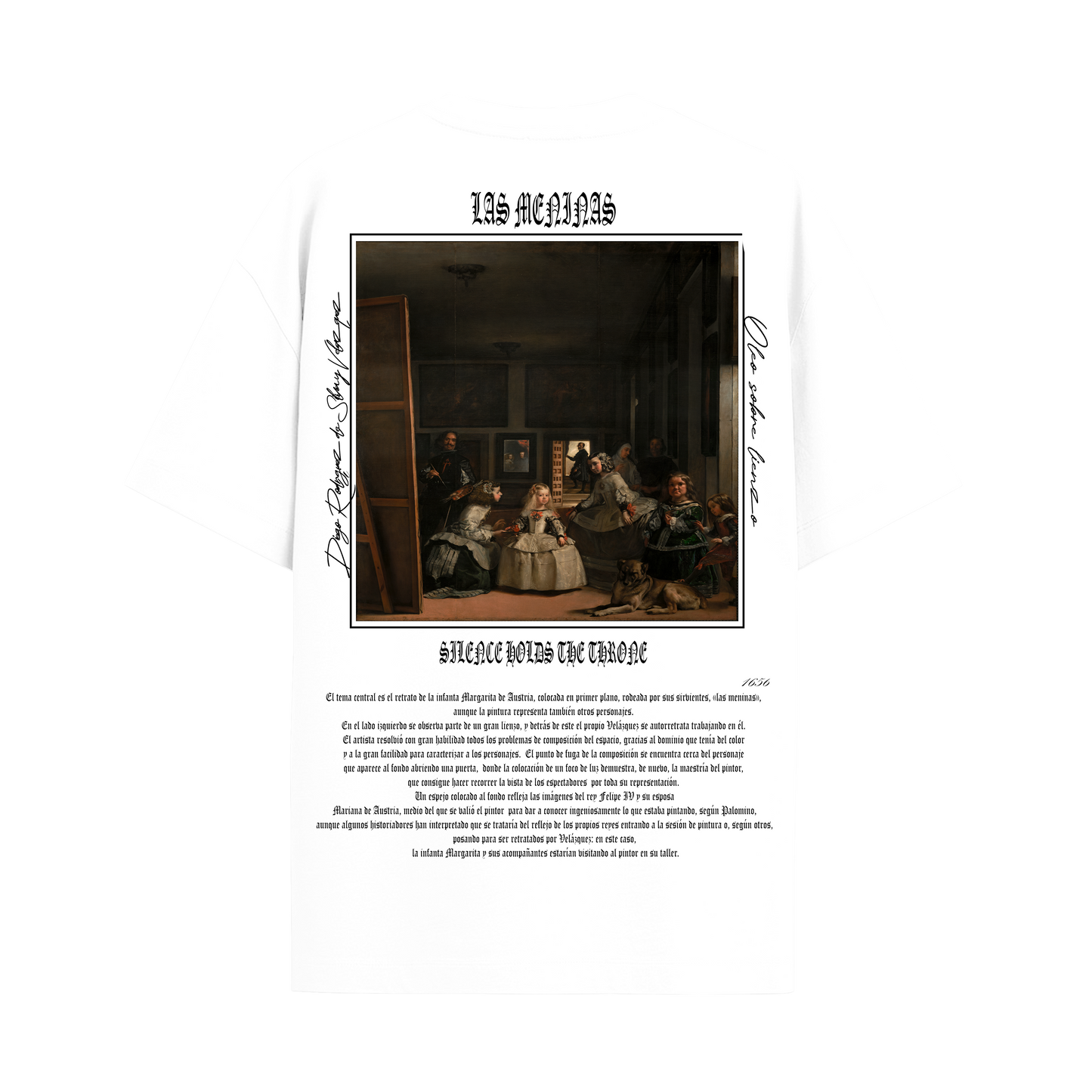 Camiseta Oversize Blanco "Las Meninas"