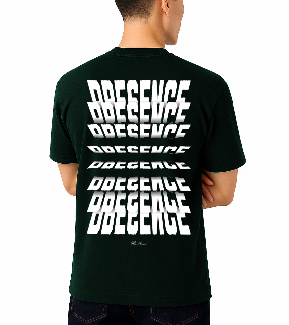 CAMISETA OVERSIZE VERDE "PRESENCE"