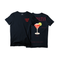 Camiseta Fresca De Lujo Azul Oscuro  “Cosmopolitan — Summer Indulgence”