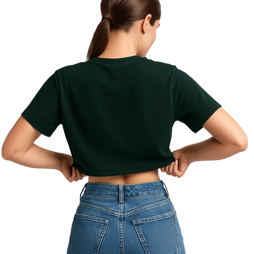 CROP-TOP VERDE "Pure Absence"