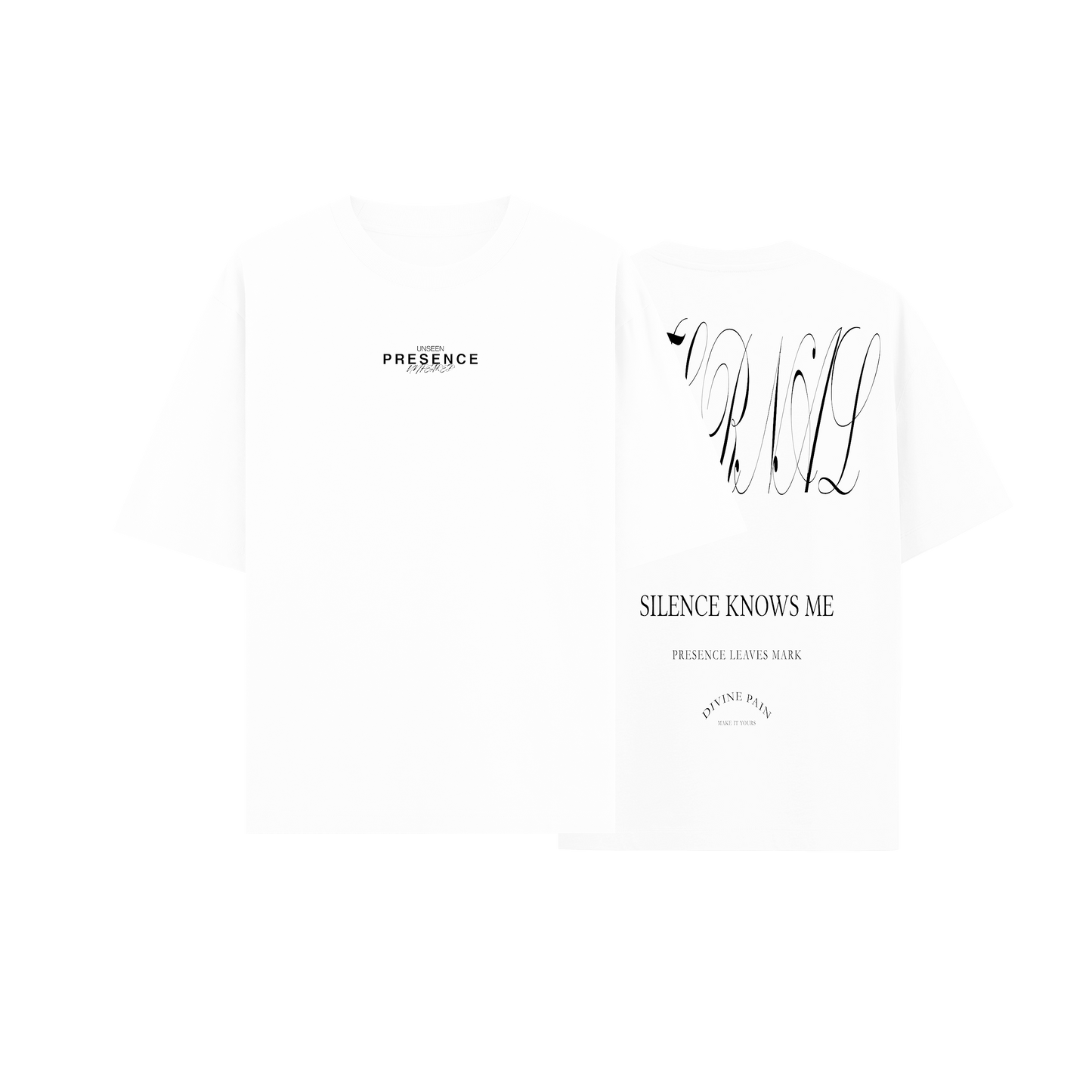 WHITE OVERSIZED T-SHIRT "ETERNAL"