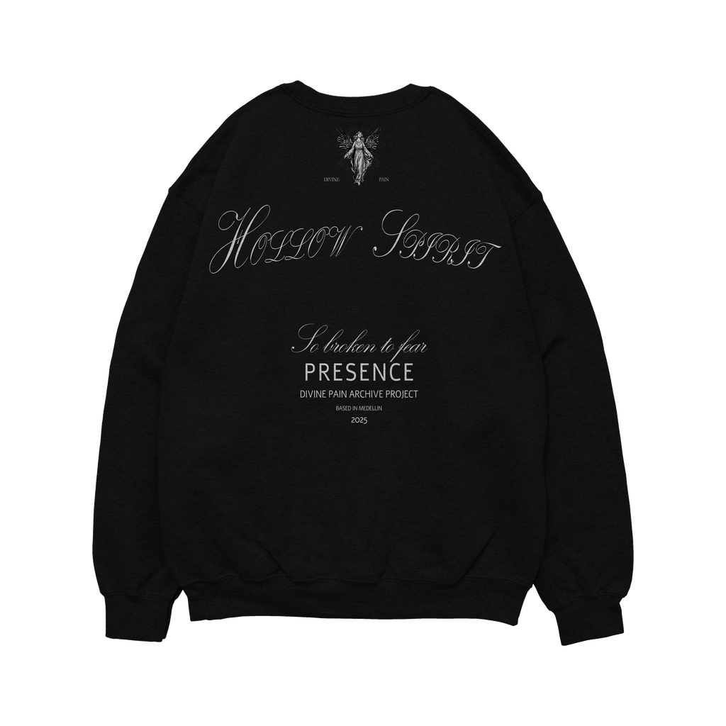 HOODIE DE LUJO NEGRO "HOLLOW SPIRIT"