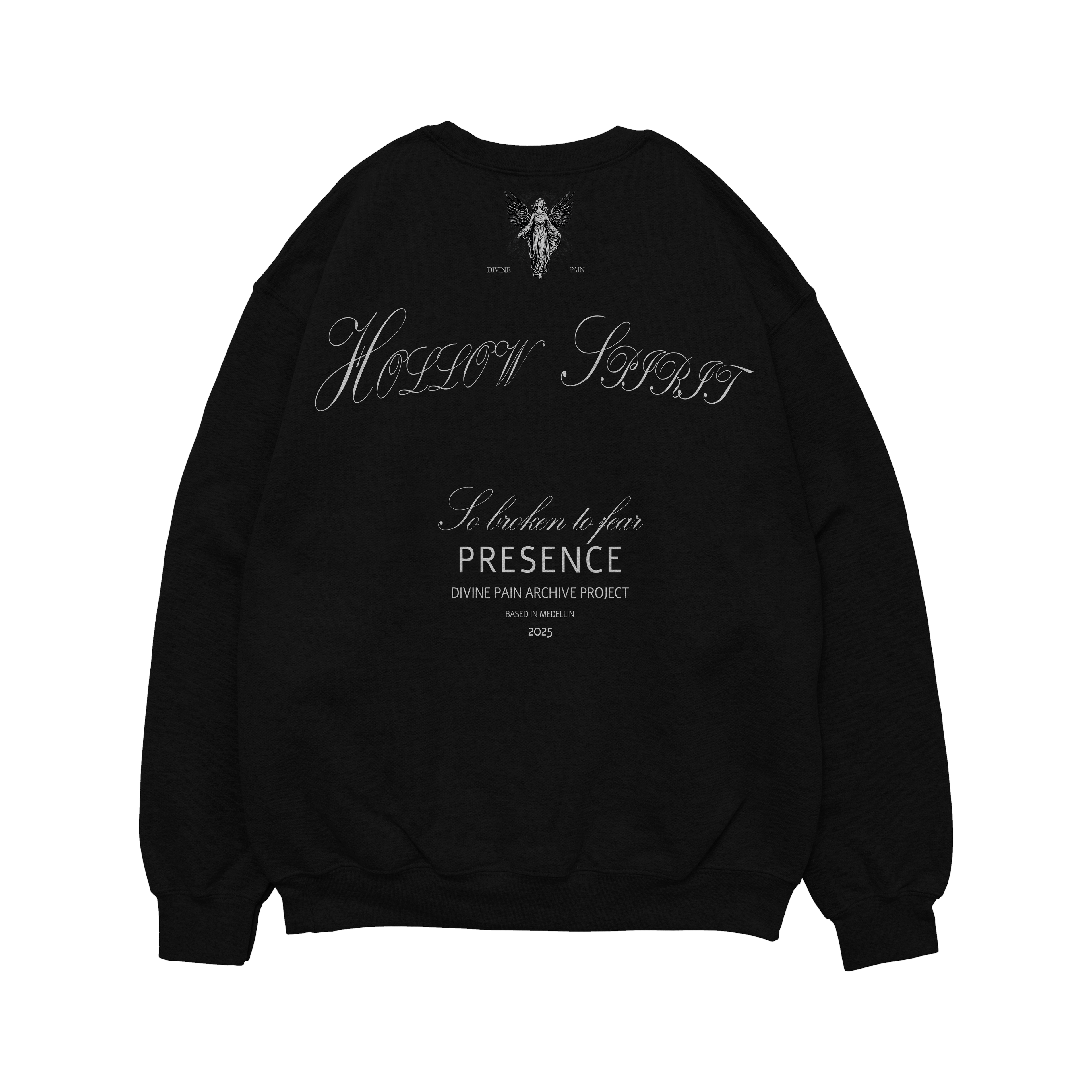 HOODIE DE LUJO NEGRO "HOLLOW SPIRIT"