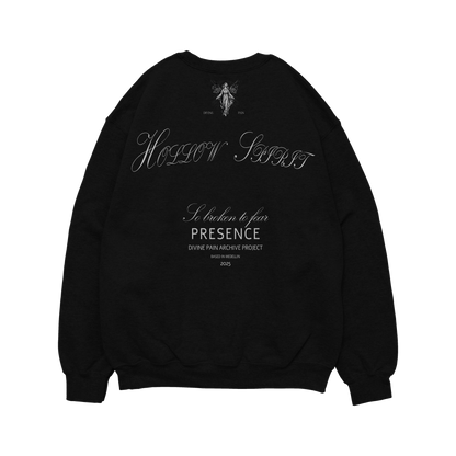 LUXURY BLACK "HOLLOW SPIRIT" HOODIE