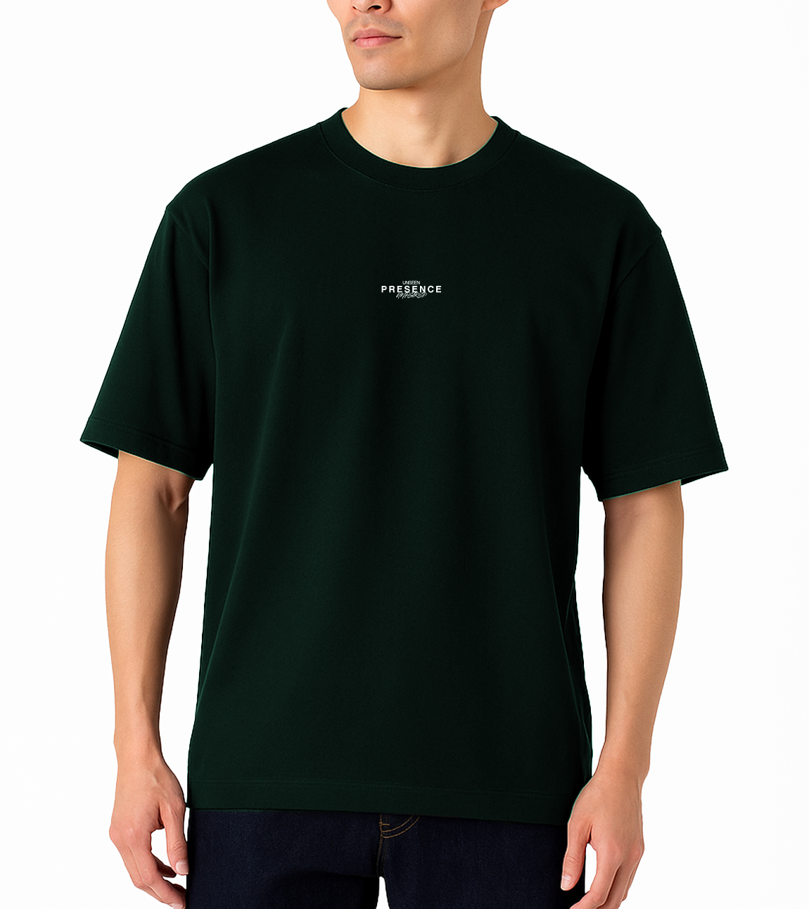 CAMISETA OVERSIZE VERDE "Too Heavy to Be Broken"
