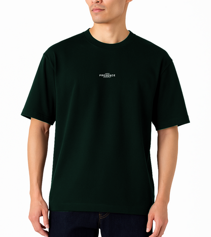 CAMISETA OVERSIZE VERDE "Too Heavy to Be Broken"