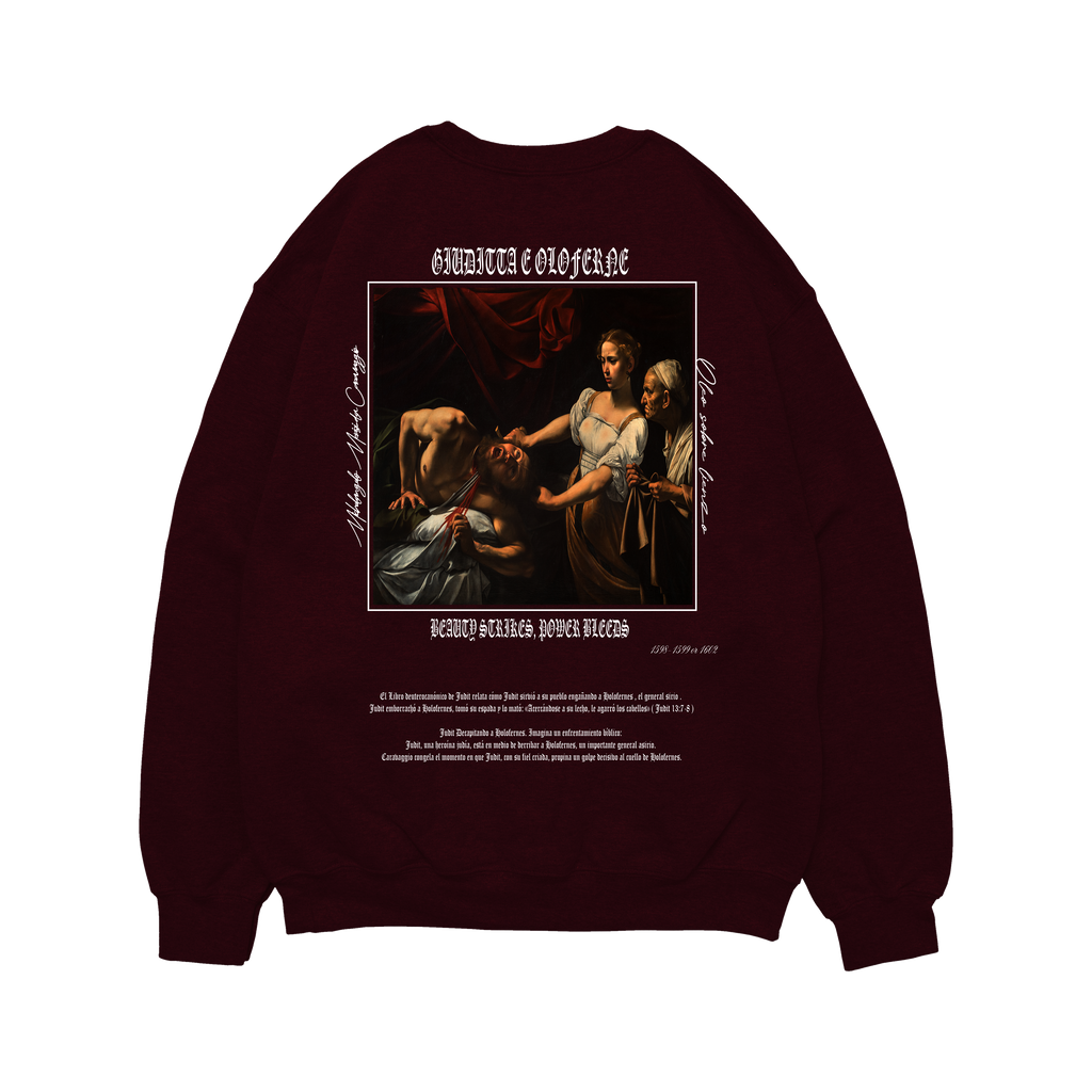 Hoodie Rojo "Giuditta e Oloferne"