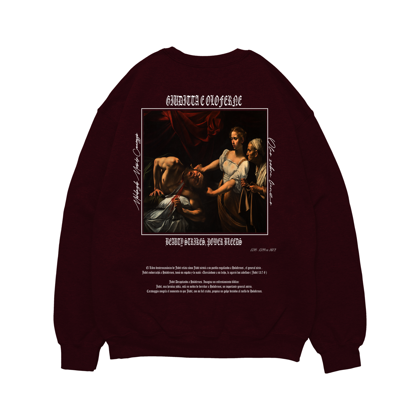 Hoodie Rojo "Giuditta e Oloferne"