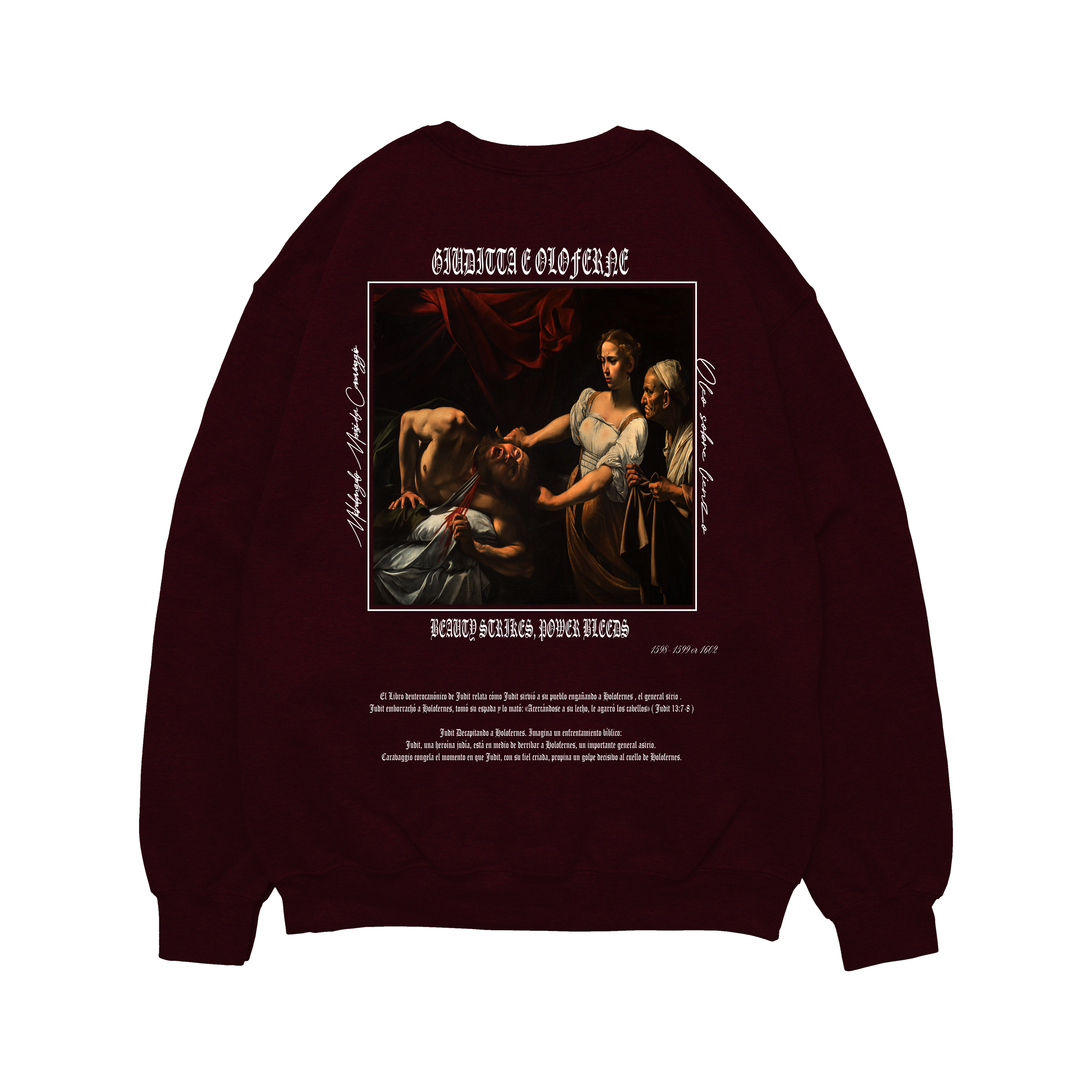Hoodie Rojo "Giuditta e Oloferne"