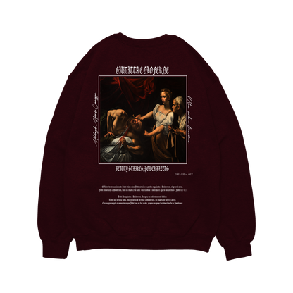 Hoodie Rojo "Giuditta e Oloferne"