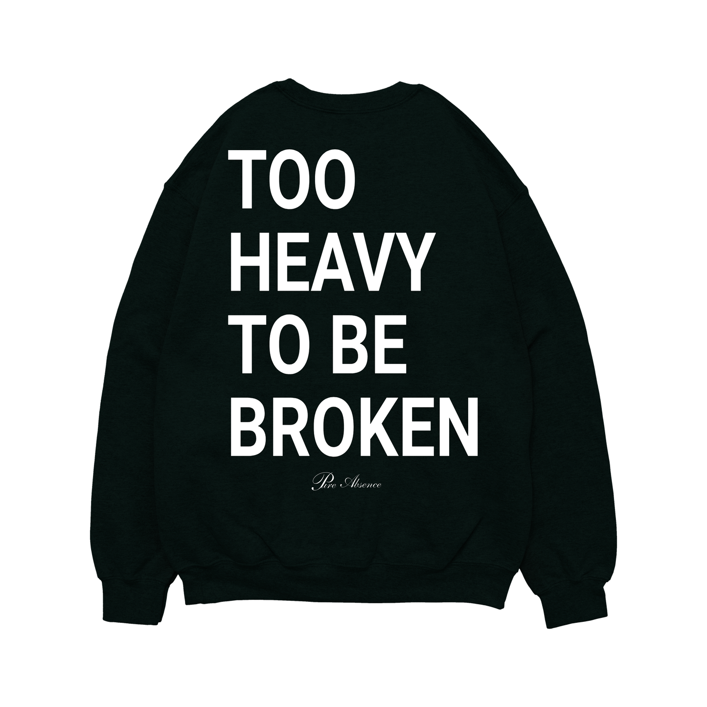 HOODIE DE LUJO VERDE "Too Heavy To Be Broken"