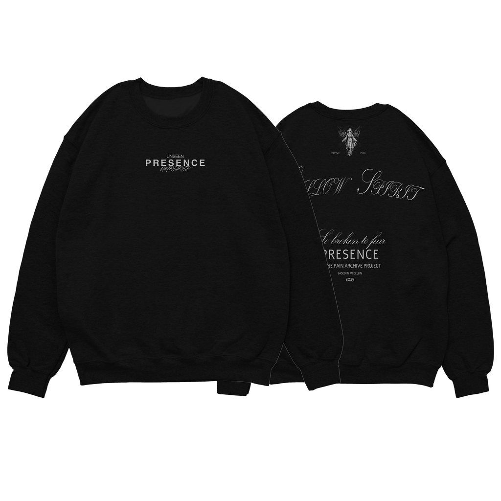 HOODIE DE LUJO NEGRO "HOLLOW SPIRIT"