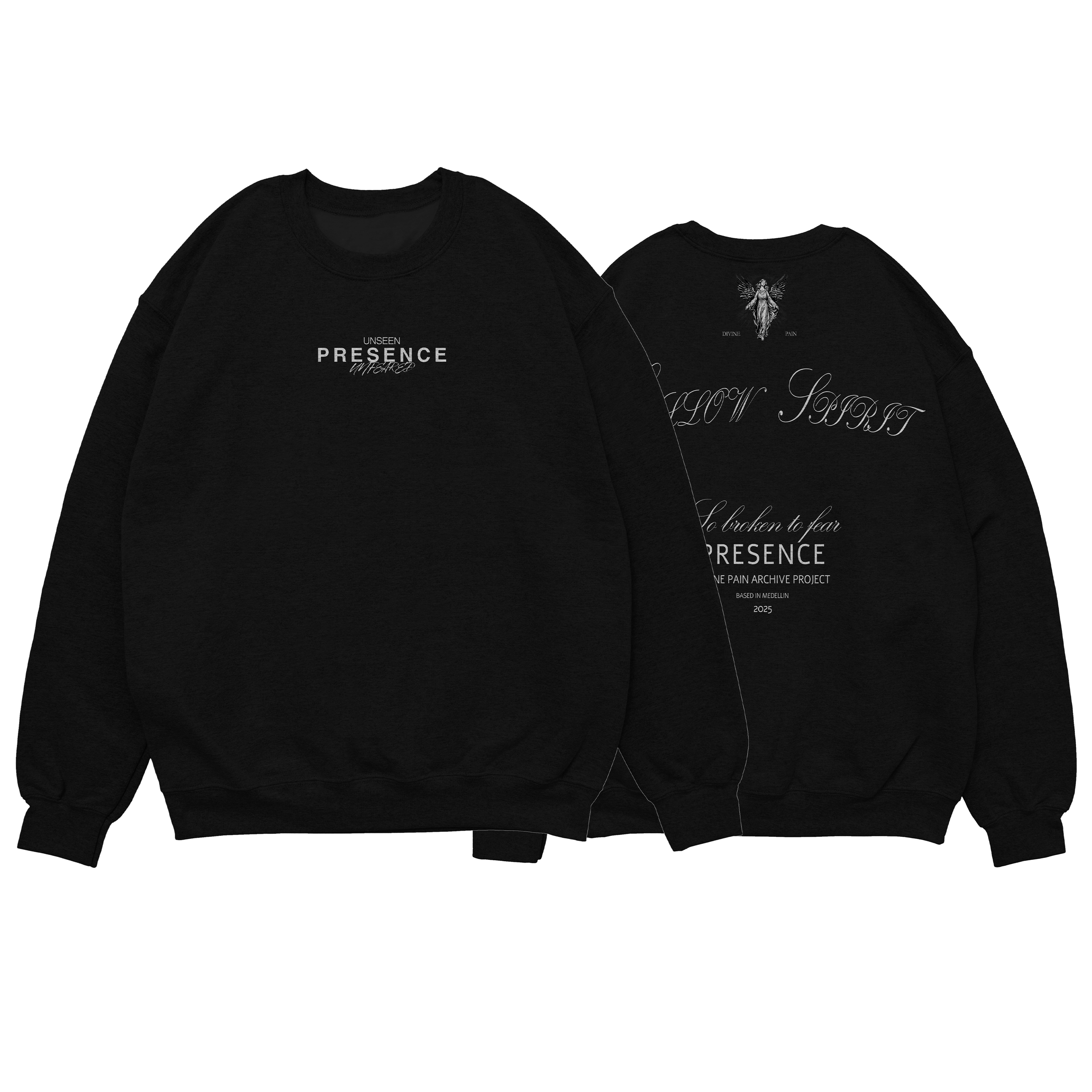 HOODIE DE LUJO NEGRO "HOLLOW SPIRIT"