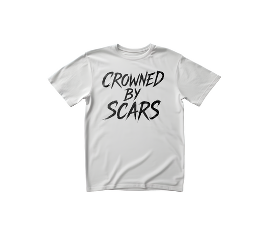 CAMISETA FRESCA BLANCO "Crowned By Scars"