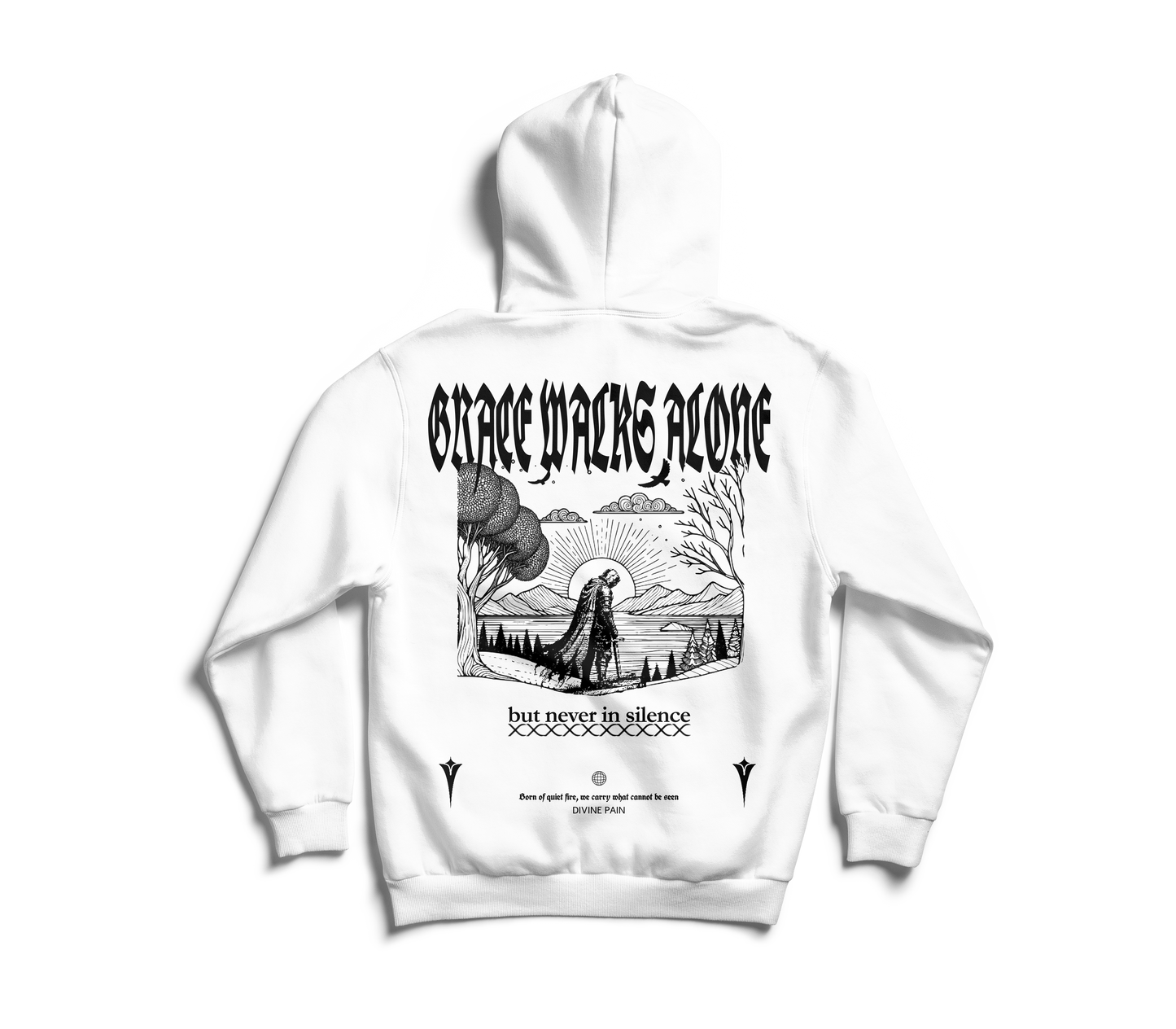 BUZO DE LUJO BLANCO "Divine Pain Lines"
