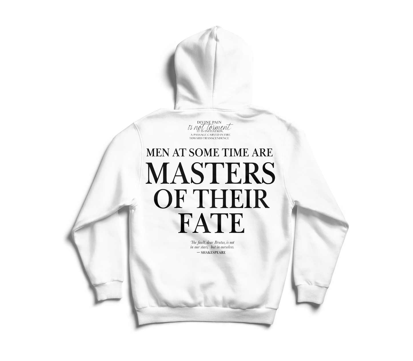 BUZO DE LUJO BLANCO "Masters Of Their Fate"